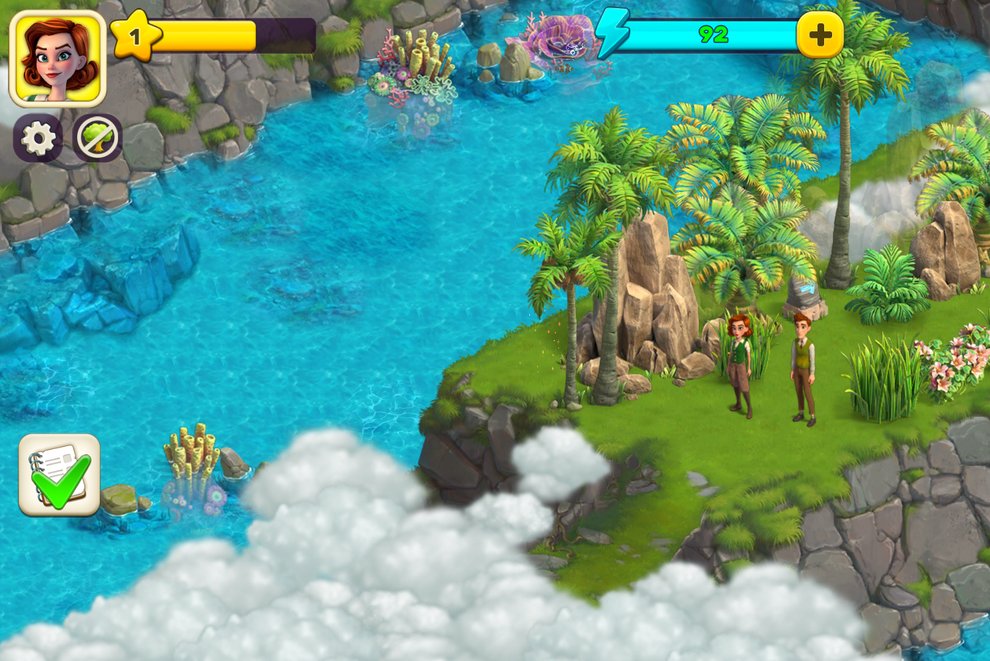 In the game "Atlantis Odyssey" by Vizor you can clearly see the colorful display of the Moto G200 (Image: GIGA).