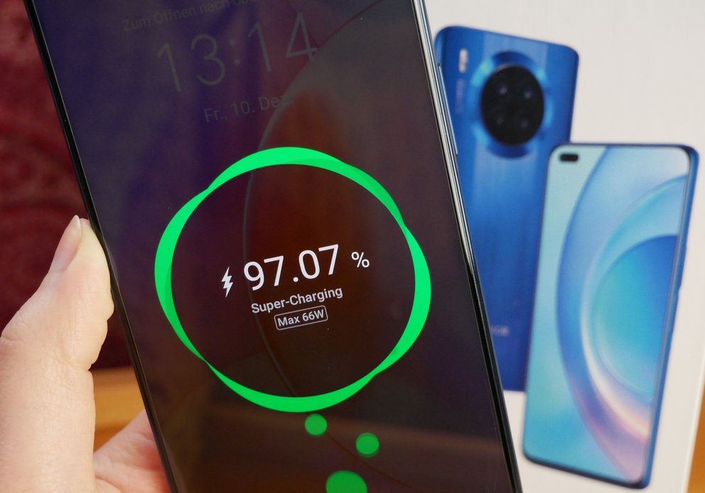 The Honor 50 Lite's battery is fully charged in less than an hour (Image: xiaomist).
