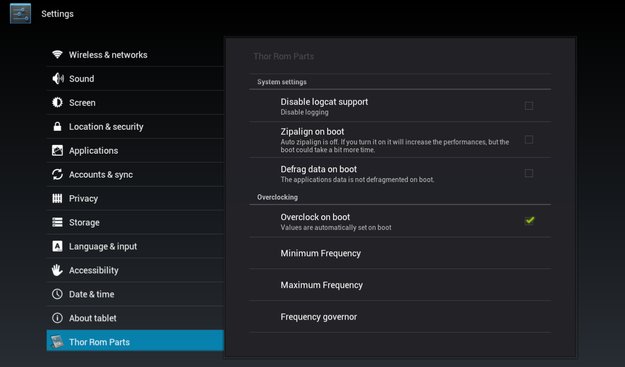 Acer Iconia A500: Tablet mit THOR ROM V12 mal so richtig beschleunigen