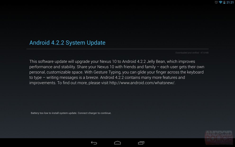 Android 4.2.2-Update: Galaxy Nexus, Nexus 7 und 10 werden versorgt
