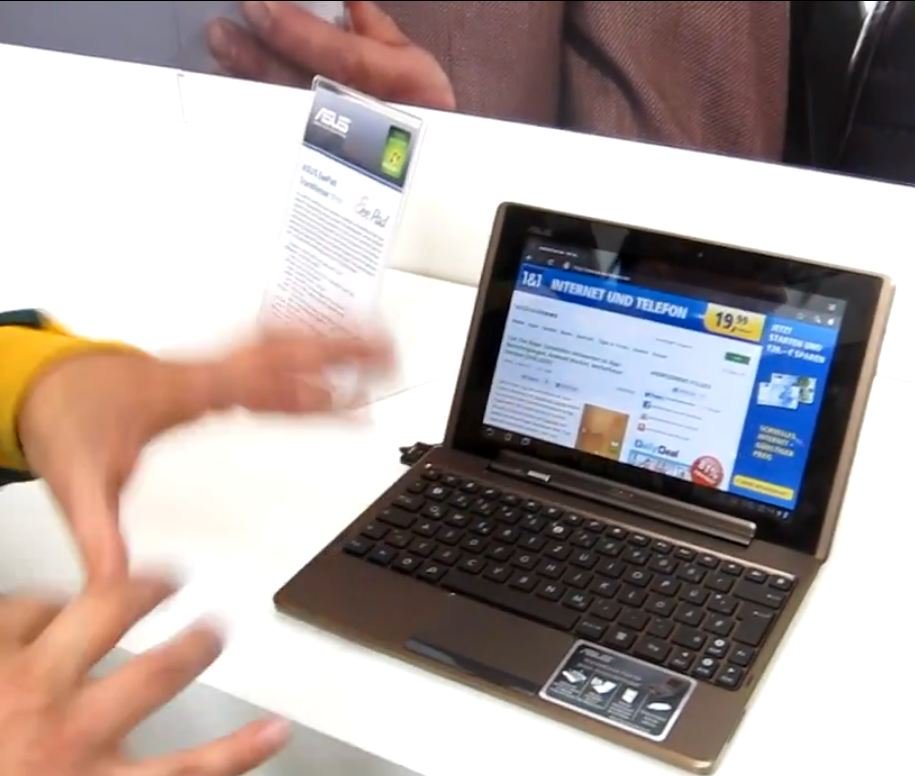 ASUS Eee Pad Transformer: Hands On-Video aus dem Shopping-Center