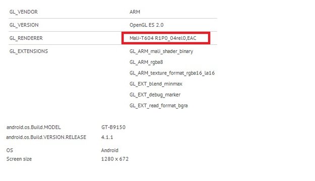 Samsung Exynos 5: Im GT-B9150 gesichtet
