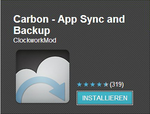 Carbon Backup: Finale Version im Play Store