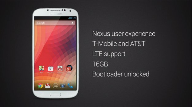 Samsung Galaxy S4: Vanilla-Android-Version von Google und Samsung offiziell