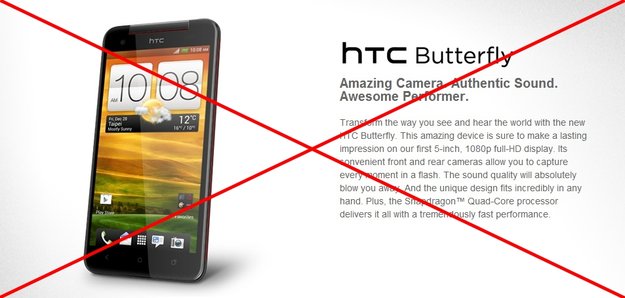 HTC Butterfly: Full HD-Smartphone kommt doch nicht nach Europa
