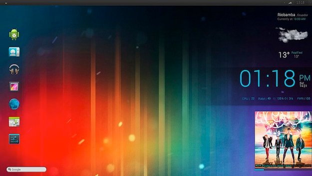 Ice Cream Sandwich-Desktop: Android 4.0-Optik auf dem Windows-PC