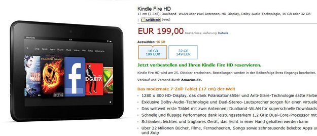 Amazon Kindle Fire HD: Doch mit Werbe-Opt-out-Option