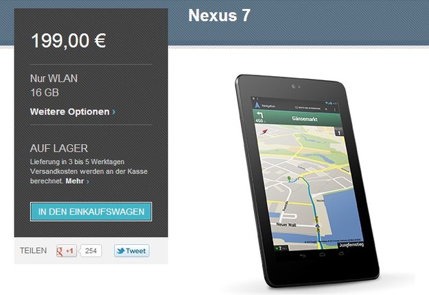 Nexus 7: Geld zurück für jüngst gekaufte 16 GB-Modelle