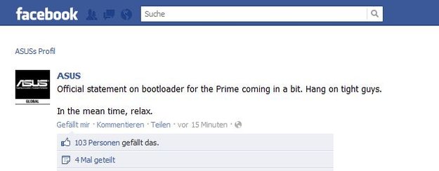 ASUS Transformer Prime: Offizielles Statement zum Bootloader-Gate in Kürze