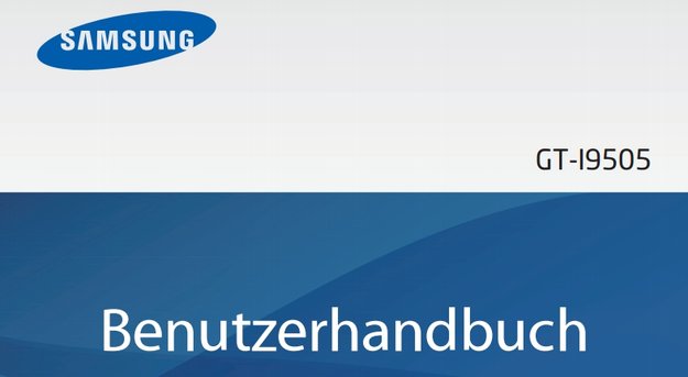Samsung Galaxy S4: Benutzerhandbuch im PDF-Format ist da