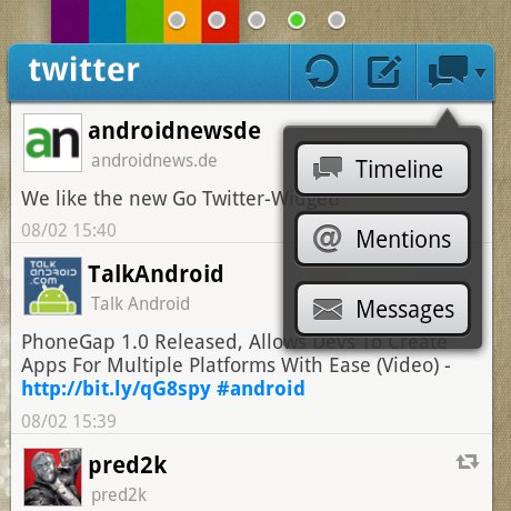 Go Launcher jetzt mit Twitter- und Facebook-Widgets