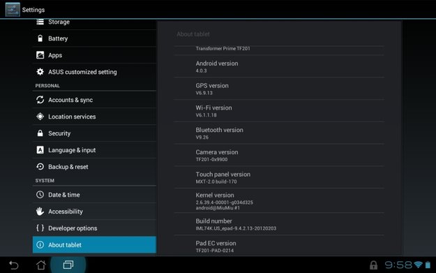 ASUS Transformer Prime: OTA-Update mit kleinen Bugfixes rollt aus
