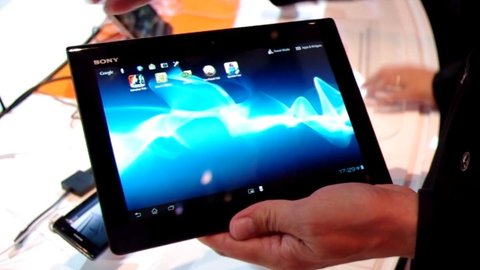 Sony Xperia Tablet S Hands On Video Zum Sony Tablet S Nachfolger Ifa 12