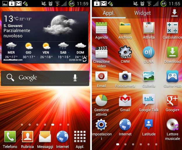 TouchWiz UX: Vom Samsung Galaxy S III auf das SGS2 portiert