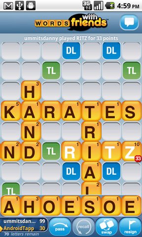 Words with Friends gibt private Daten weiter