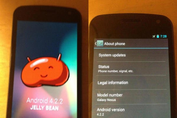 Android 4.2.2: Auf Galaxy Nexus gesichtet, Release im Februar/März