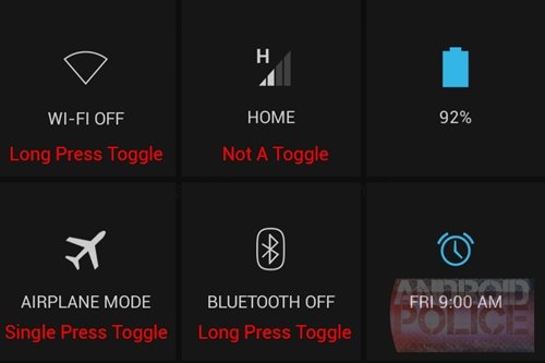 android 4.2.2 quick toggles