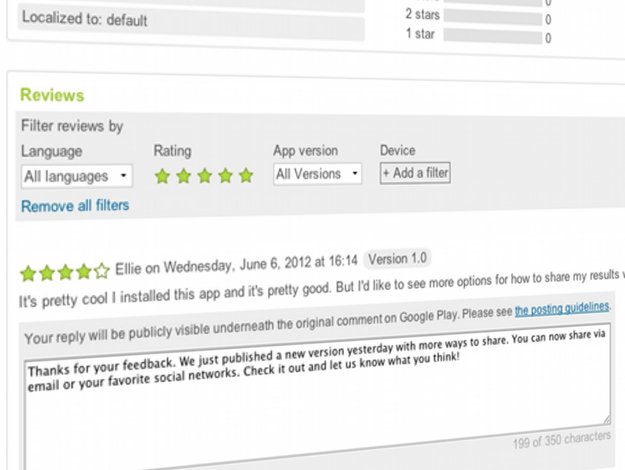 Google Play Store: Entwickler können auf App-Reviews antworten