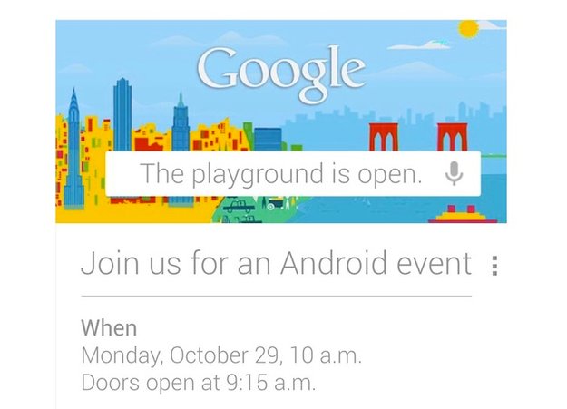 Android-Event: Am 29.10. werden Nexus 4, Key Lime Pie vorgestellt
