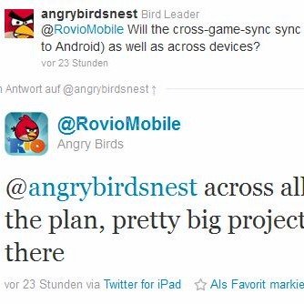 Angry Birds bald mit Cloud-Synchronisation?