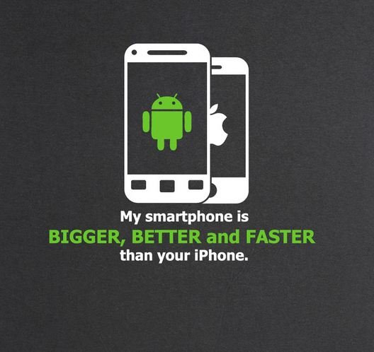 Mein Smartphone ist besser! T-Shirt für Android-Fans