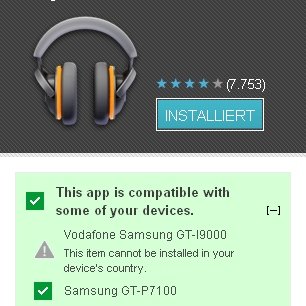 Android Market: Neue Funktion zeigt Gerätekompatibilität an