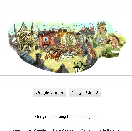 Royale Hochzeit jetzt auch als Google Doodle