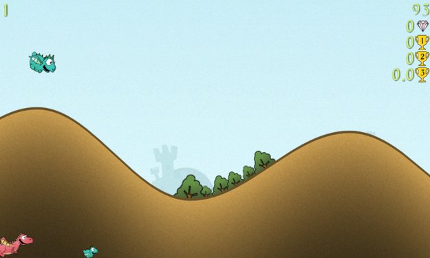 Dragon, Fly!: Tiny Wings-Klon in Knuddeloptik für Android