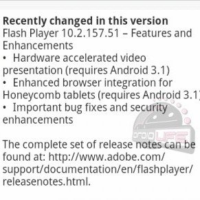 Adobe bestätigt ganz nebenbei Android Honeycomb 3.1