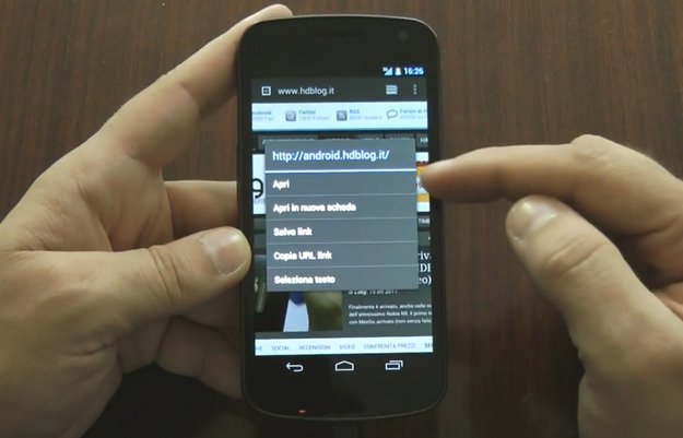 Galaxy Nexus und Android 4.0 „Ice Cream Sandwich“: 30 Minuten Videomaterial aus Italien