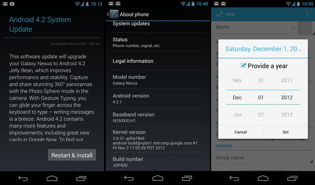 Galaxy Nexus: Android 4.2.1-Update wird verteilt