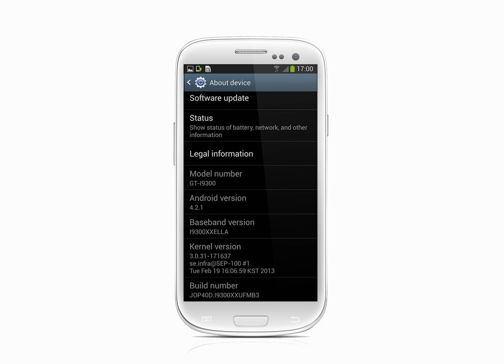 Samsung Galaxy S3: Android 4.2-basierte Firmware XXUFMB3 geleakt