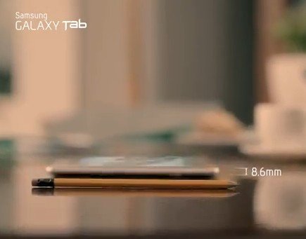 Samsung Galaxy Tab 10.1: So dünn wie ein Bleistift