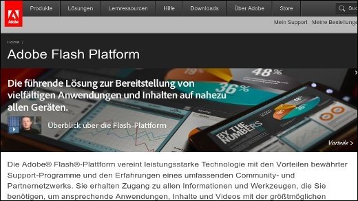 Adobe Flash Player 11 und Air 3 - Mit 3D und iOS Unterstützung auf 1 Milliarde Geräte