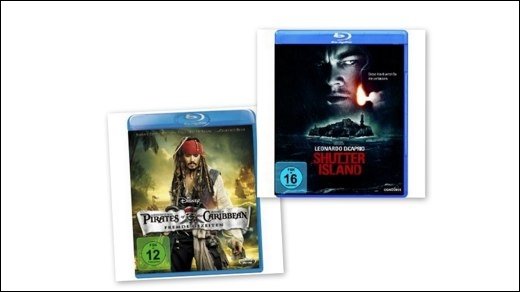 Blu-ray - Pirates of the Caribbean - Fremde Gezeiten und Shutter Island auf Blu-ray im Angebot