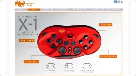Chameleon X-1 - Gamepad-Maus im Assassin´s Creed-Style