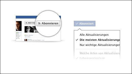 Facebook - Twitter lässt grüßen: Facebook erlaubt abonnieren von Personen