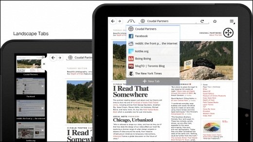 Firefox - Angepasste Oberfläche für Tablets vorgestellt