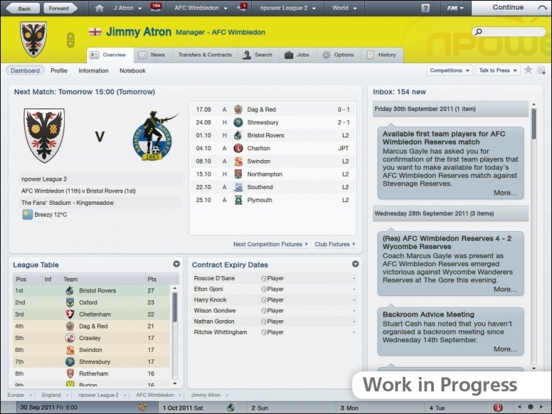 Football Manager 12 - Kommt noch vor Weihnachten