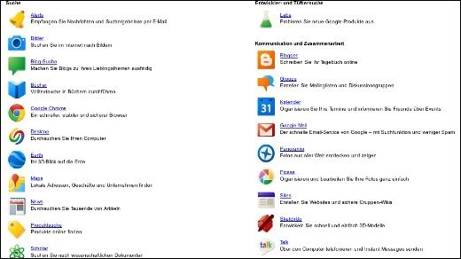 Google-Dienste - Google speckt die Services ab