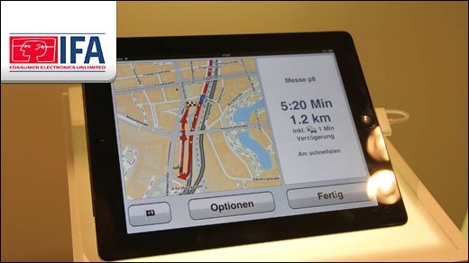 IFA 2011 - TomTom Navi-App für iPad ist endlich fertig!