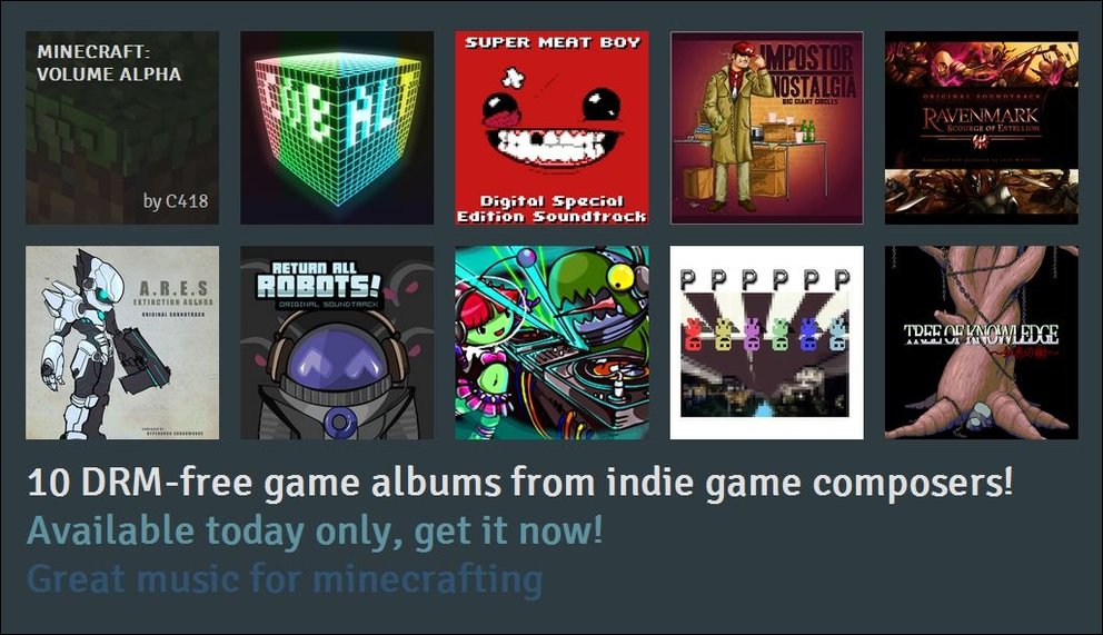 Indie Game Music Bundle - 10 Soundtracks für 1 Dollar