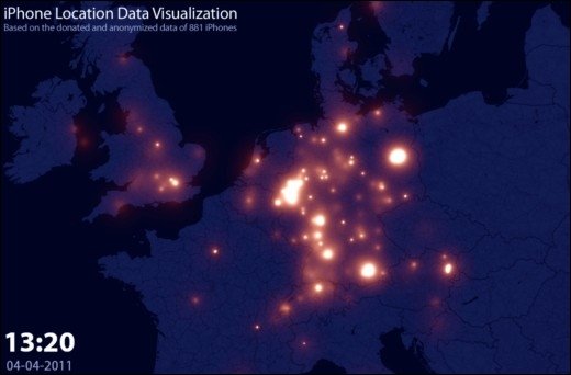 iPhone Location Tracking - Video visualisiert die Daten des Ortungsdienstes