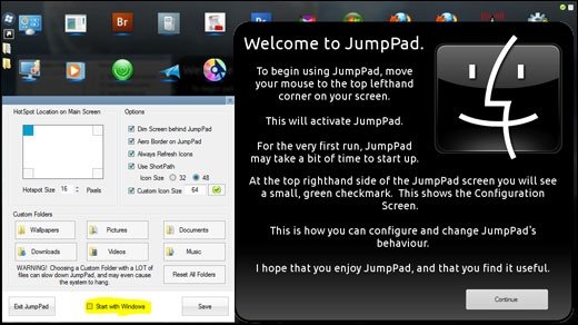 Jumppad - Apples Mac OS X 10.7 Launchpad schon jetzt für Windows 7