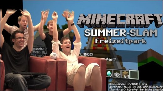 Minecraft Summer Slam - Freizeitpark - Achterbahnen, Imbiss-Stände & Warteschlangen