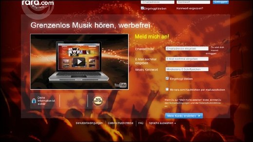 Rara.com - Neuer Musikdienst startet heute in 16 Ländern