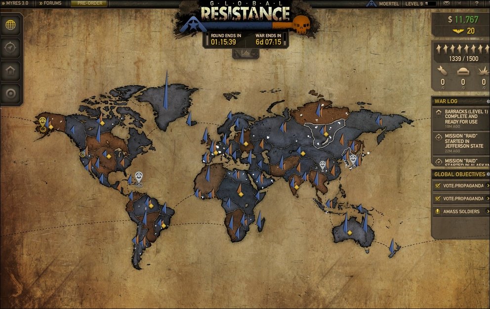 Resistance 3 - Website und Browserspiel angeblich von Hackern angegriffen