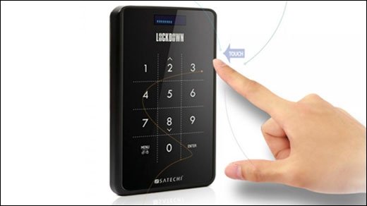 Satechi LockDown USB 3.0 - Festplattengehäuse mit Touchscreen für PIN-Eingabe