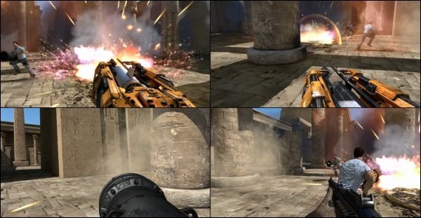Serious Sam 3: BFE - Vier Spieler Splitscreen Modus ist mit an Bord