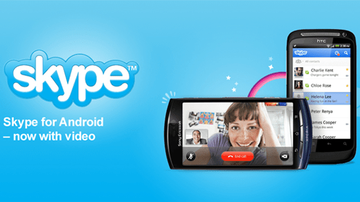 Skype - Version 2.0 für Android nun mit Video und SMS-Versand